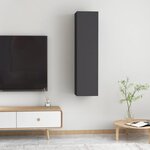 vidaXL Meubles TV 2 Pièces Gris 30 5x30x60 cm Aggloméré