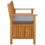 vidaXL Banc de rangement de jardin 120 cm Bois d'acacia solide
