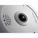 Caméra fisheye 360 6mp h265+ hikvision ds-2cd6365g0e-ivs(1.27mm)(b)