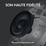 Casque gaming sans fil Logitech - G435 LIGHTSPEED - NOIR - Léger Bluetooth avec micro intégré pour Dolby Atmos, PC, PS4, PS5, Mobile