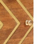 vidaXL Tables de chevet 2 Pièces marron et noir bois de manguier solide
