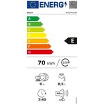Lave-vaisselle pose libre bosch sps2hki59e - 9 couverts - moteur induction - largeur 45cm - 46db - silver