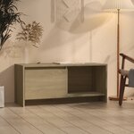 vidaXL Meuble TV Chêne sonoma 90x35x40 cm Aggloméré