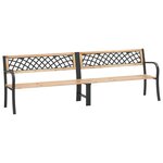 vidaXL Banc double de jardin 238 cm Bois de pin chinois
