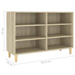 vidaXL Buffet Chêne sonoma 103 5x35x70 cm Aggloméré