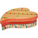 Lot de 10 Boîtes coeur fantaisie en carton à décorer