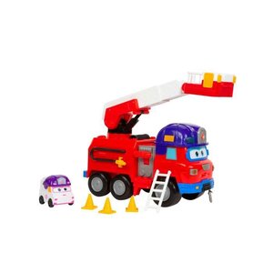 Camion Pompier Super Wings Transformable Rescue Riders + 1 figurine Zoey