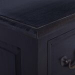 vidaXL Commode Café noir clair Bois d'acajou massif