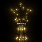 vidaXL Arbre de Noël cône 310 LED Blanc chaud 100x300 cm