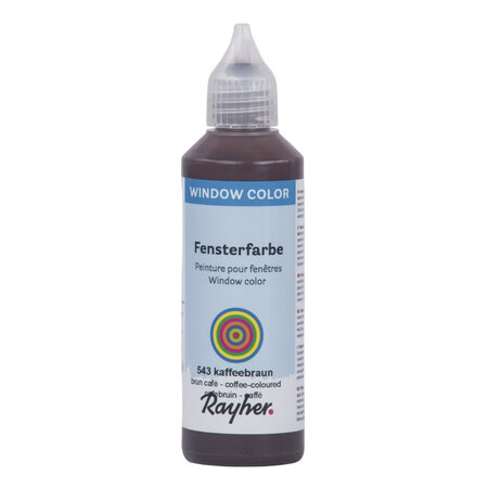 Peinture sur fenêtre Brun café