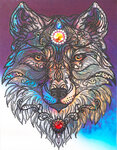 Kit diamond painting loup