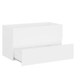 vidaXL Armoire d'évier avec lavabo intégré Blanc Aggloméré