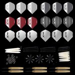 Xqmax darts kit d'accessoires fléchettes 90 pièces pointe acier 23g qd7000700