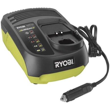 RYOBI Chargeur compatible prise allume-cigare 12 Volts
