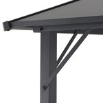 vidaXL Tonnelle avec toit Aluminium 3x3 m Noir