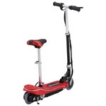 vidaXL Trottinette électrique avec selle et LED 120 W Rouge