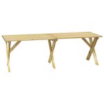 vidaXL Mobilier de salle à manger de jardin 3 Pièces Bois de pin imprégné