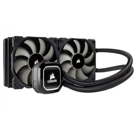 CORSAIR Kit de Refroidissement Processeur Hydro H100x - Radiateur 240mm - Systeme Watercooling Tout en Un (CW-9060040-WW)