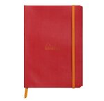 RHODIARAMA carnet souple COQUELICOT A5 ligné 160p pap ivoire Clf 90g ferm. élast. CLAIREFONTAINE