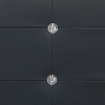 vidaXL Lit avec matelas à mémoire de forme Noir Similicuir 140x200 cm