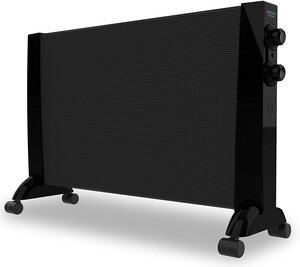 Panneau Rayonnant Mécanique Avec Thermostat Ajustable 2400W Noir