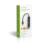 Hub USB | 4 Ports | USB 3.0 | Noir