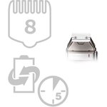 Remington Tondeuse Barbe Heritage, 8 Guides de Coupe Fixes de 1,5 a 15 mm, Fonction Charge Rapide