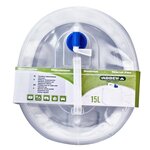 ABBEY CAMP Jerrican - 15 L - 100% polyéthylene - Modele avec bouchon a vis, réglable en hauteur