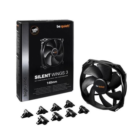 Be quiet! Silentwings 3 boitier pc ventilateur 14 cm noir