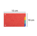 Intercalaires Pour Fiches Bristol Carte Lustrée 225g/m2 4 Positions - 100x150mm - Blanc - X 10 - Exacompta