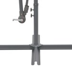 vidaXL Parasol en porte-à-feux avec poteau Aluminium 300 cm Anthracite