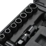 vidaXL Kit de clé à cliquet pneumatique 1/2" 16 Pièces