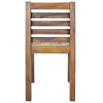 vidaXL Chaises à manger lot de 2 bois de récupération solide