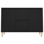 vidaXL Buffet Noir 103 5x35x70 cm Aggloméré