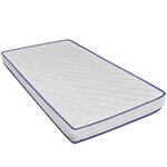 vidaXL Lit avec matelas à mémoire de forme Noir Similicuir 140x200 cm