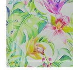 vidaXL Chaises de jardin avec coussins motif feuilles 8Pièces Teck massif