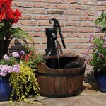 Ubbink Dispositif d'eau de jardin Baril en bois