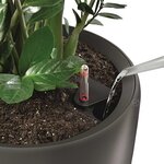 LECHUZA Jardinière Rondo 32 ALL-IN-ONE Charbon métallique 15783