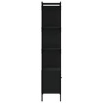 vidaXL Bibliothèque avec porte noir 44 5x30x154 5 cm bois d'ingénierie