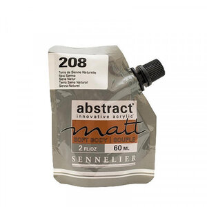 Peinture acrylique abstract matt - terre de sienne naturelle - sachet 60ml - sennelier