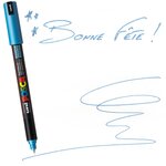 Marqueur Posca Bleu métal PC1MR Pointe calibrée extra-fine