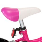 vidaXL Vélo pour enfants 16 pouces Noir et rose