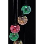 HI Lampe LED solaire Verre craquelé 6 ampoules
