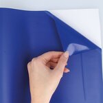 Vinyle adhésif rouleau bleu 30 cm x 1 2 m