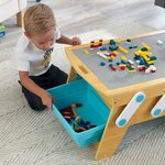 Kidkraft table de jeu et briques de construction play n store naturel