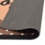 vidaXL Tapis de sol de cuisine lavable Marron café 45x150 cm