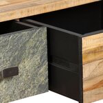 vidaXL Table basse Teck de récupération massif 90 x 65 x 40 cm