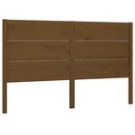 vidaXL Tête de lit Marron miel 186x4x100 cm Bois massif de pin