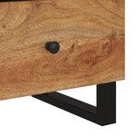 vidaXL Table de chevet Bois d'acacia solide et d'ingénierie