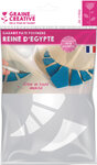 Gabarit pour pâte polymère A5 Reine d'Egypte